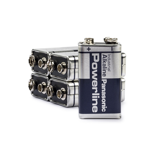 Panasonic Powerline 9V E-Block 6LR61 batteries (5-pack) APA01122 204619 - 1