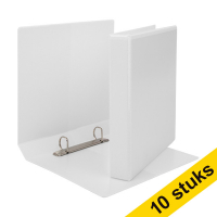Panorama ring binder (A5) with 2 D-rings (20mm) | white | 123ink | 10-pack