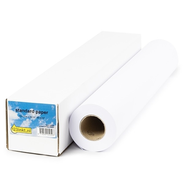 Paper roll 594mm x 50m (90 g/m²) | 123ink Standard 155087 - 1
