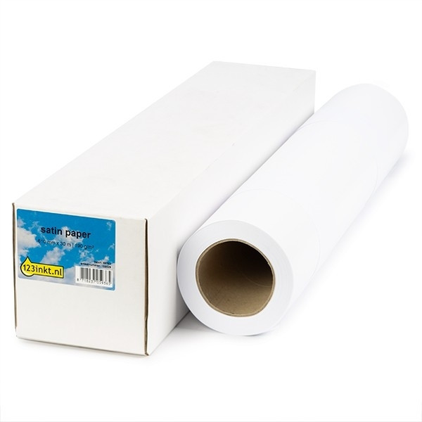 Paper roll 610mm x 30m (190 g/m², satin) | 123ink 155057 - 1