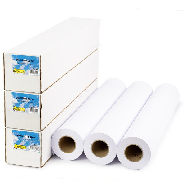 Paper roll 914mm x 90m (90g/m²) | 123ink Standard | 3-pack 302092 - 1