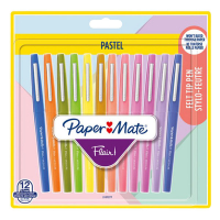 Papermate Flair Pastel assorted fineliner (12-pack) 2137277 237133