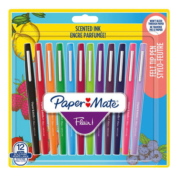 Papermate Flair Scent assorted fineliner (12-pack) 2138467 237131 - 1