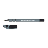 Papermate Flexgrip Ultra Stick black ballpoint pen with cap (1mm) (12-pack)  240016