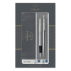 Ballpoint pen + fountain pen | stainless steel chrome (blue ink) | Parker Jotter Original