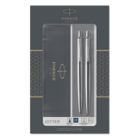 Ballpoint pen | stainless steel (blue ink) | Parker Jotter Original + mechanical pencil 214046