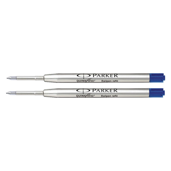 Ballpoint pen refill | fine blue | Parker Quinkflow | 2-pack 214114 - 1