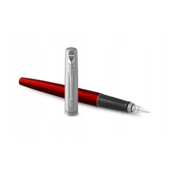 Fountain pen | red (blue ink) | Parker Jotter Stainless Steel CT 214146 - 1