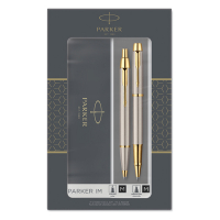 Parker IM gold/chrome with ballpoint and rollerball (black ink) 2093217 214051