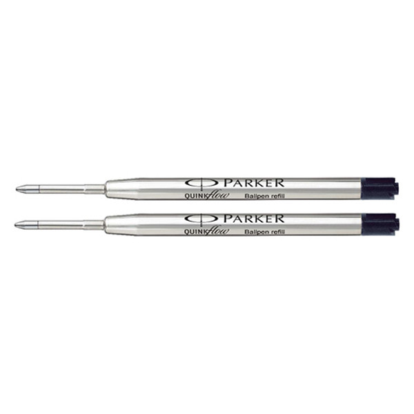 Parker Quinkflow black medium ballpoint refill (2-pack) 19503692 214113 - 1