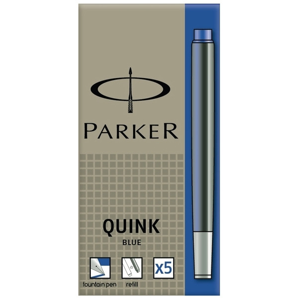Parker S0116240 Quink blue ink refills (5-pack) 1950384 S0116240 214008 - 1