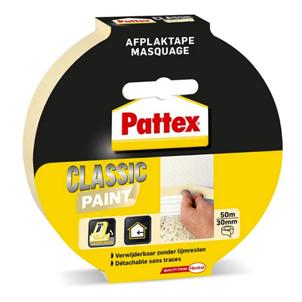 Pattex Classic cream adhesive masking tape, 30mm x 50m 773363 206209 - 1