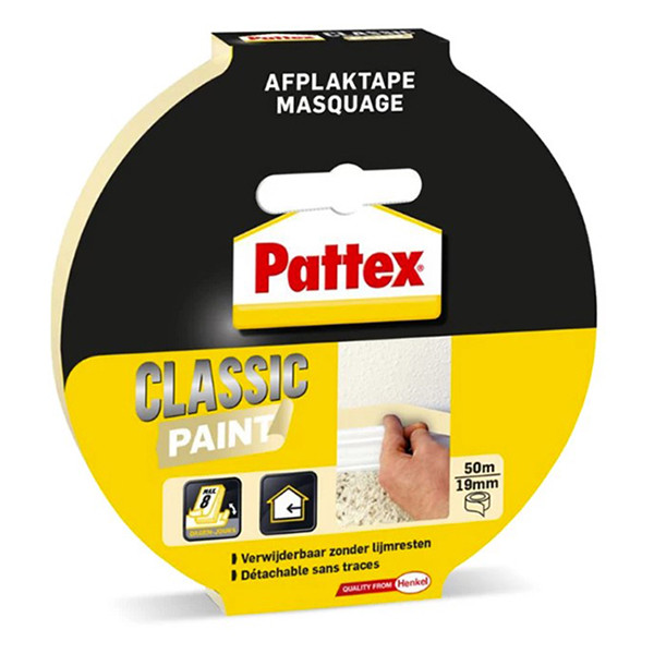 Pattex Classic cream paint masking tape 19 mm x 50 m 773364 206208 - 1