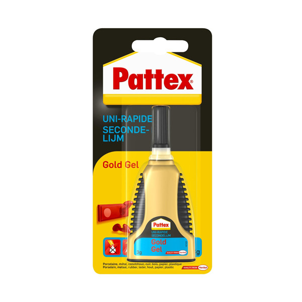 Pattex Gold instant glue gel tube, 3g Pattex 123ink.ie