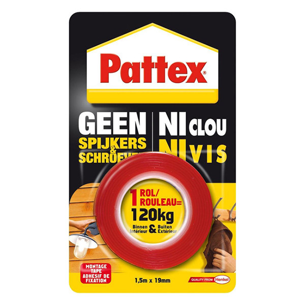 Mounting tape 19mm x 1.5m (up to 120kg) | Pattex 206205 - 1