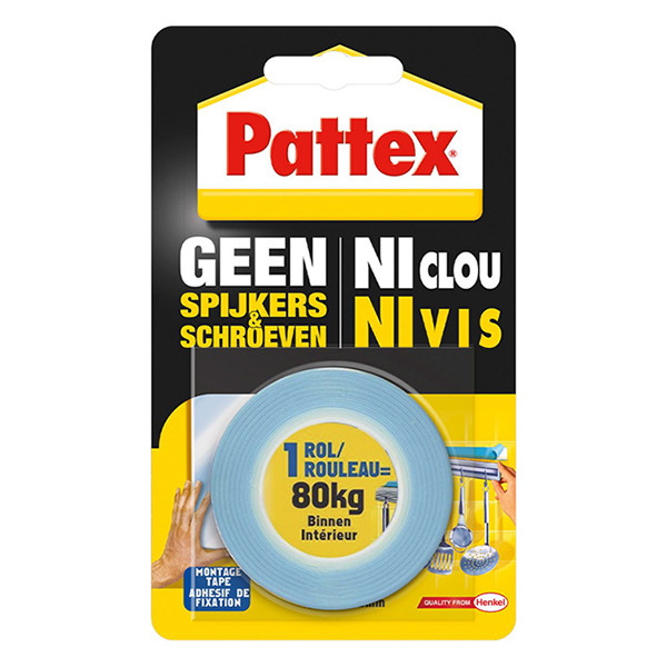 Mounting tape 19mm x 1.5m (up to 80kg) | Pattex 206204 - 4