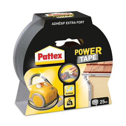 Pattex grey adhesive power tape, 50mm x 25m 1669214 206203 - 1