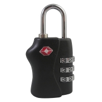 TSA padlock (3-digit combination) | Pavo | black 400564