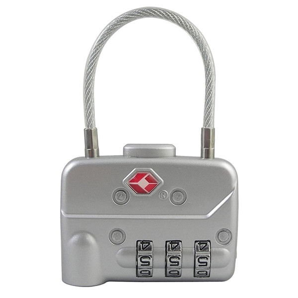 TSA padlock (3-digit combination) | Pavo | steel 400566 - 1
