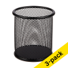 Pen holder (round mesh) | 123ink | 3-pack