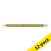 Pencil (HB) with eraser | 123ink | 12-pack