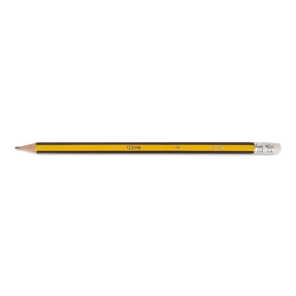 Pencil (HB) with eraser | 123ink 301052 - 1
