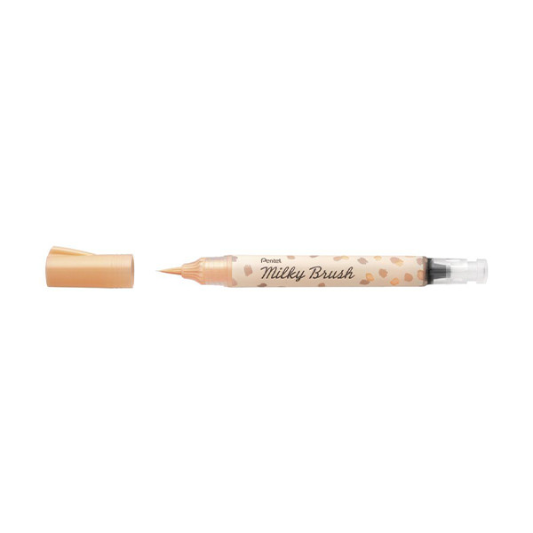 Brush pen | pastel orange | Pentel Milky XGFH-PFX 210224 - 1