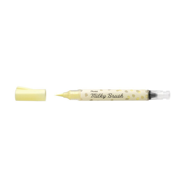 Brush pen | pastel yellow | Pentel Milky XGFH-PGX 210225 - 1