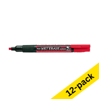 Chalk marker 1.5 - 4mm chisel | red | Pentel SMW26 | 12-pack