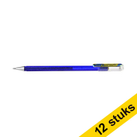 Pentel Dual Metallic rollerball pen blue/gold (12-pack)