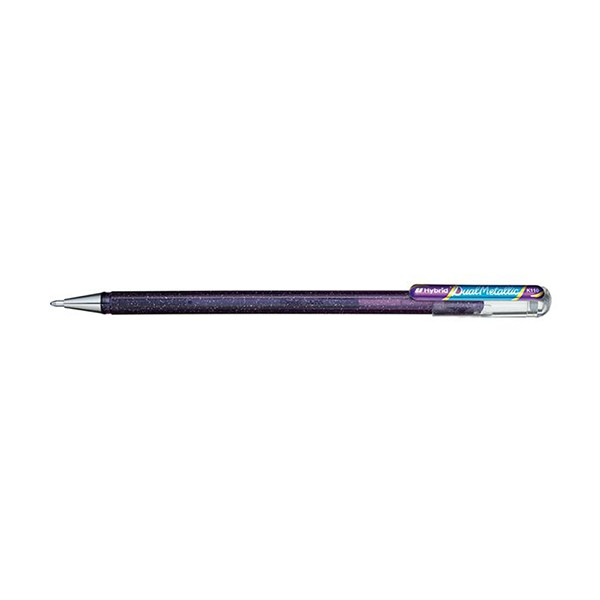 Pentel Dual Metallic violet/metallic blue rollerball pen 016825 K110-DVX 210193 - 1