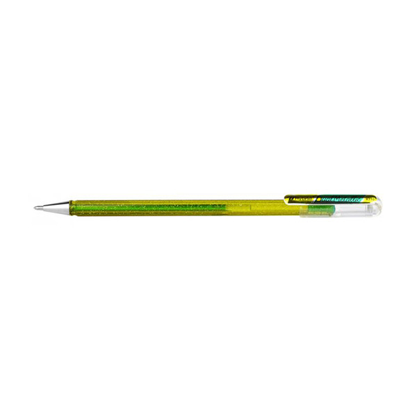 Pentel Dual Metallic yellow/metallic green rollerball pen 017999 K110-DDGX 210200 - 1