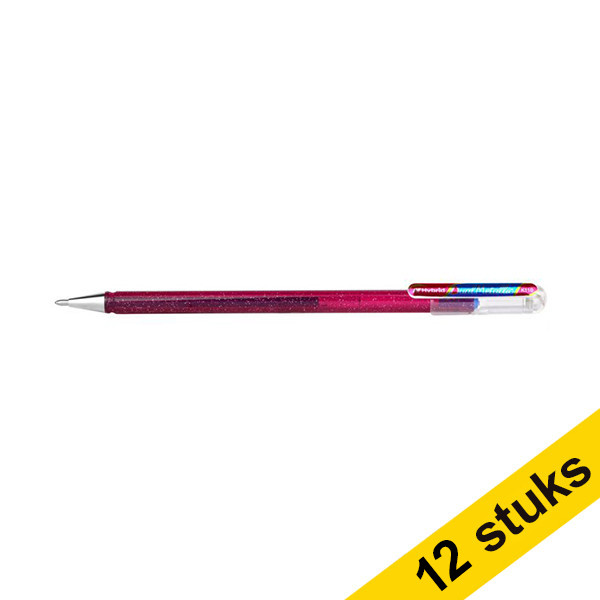 Pentel Dual Metallicpink/metallic blue rollerball pen (12-pack)  210216 - 1