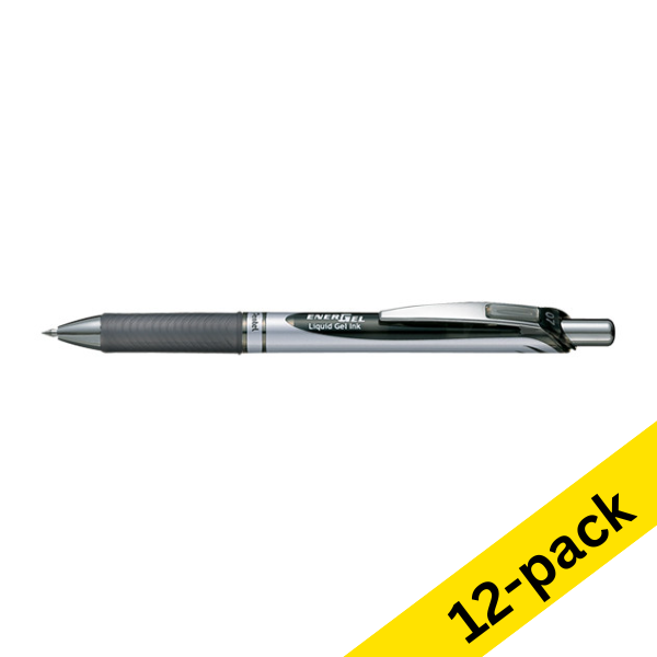 Pentel Energel BL77 black rollerball pen (12-pack)  210065 - 1