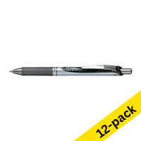 Pentel Energel BL77 black rollerball pen (12-pack)  210065