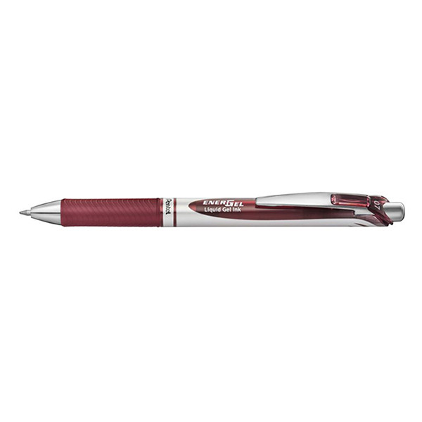 Pentel Energel BL77 burgundy red rollerball pen 018744 210367 - 1