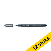 Fineliner | 0.03mm | black | Pentel Pointliner S20P | 12-pack 210310