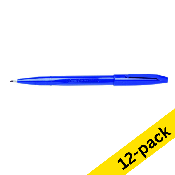 Fineliner | 0.8mm | blue | Pentel Sign S520 | 12-pack 210081 - 1