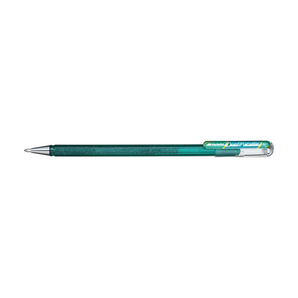Gel pen | 0.5mm | metallic green/blue | Pentel K230M 210190 - 1