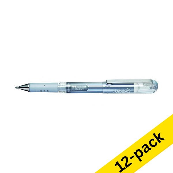 Gel pen | 0.5mm | silver | Pentel K230M | 12-pack 210184 - 1