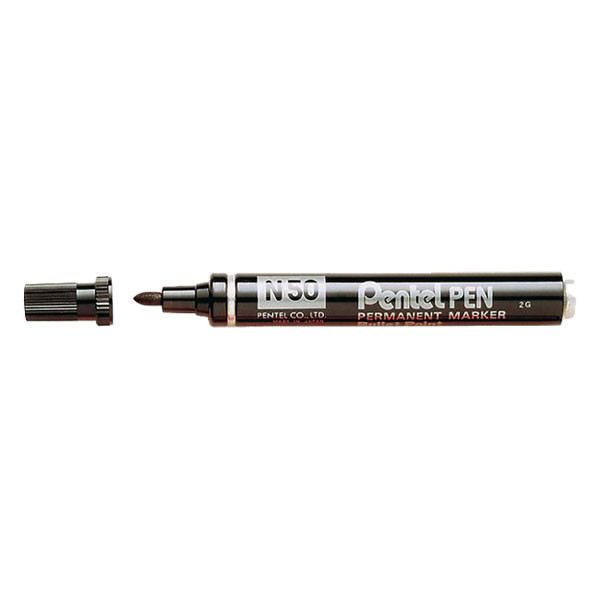 Pentel N50 black permanent marker PEN50BK 210002 - 1