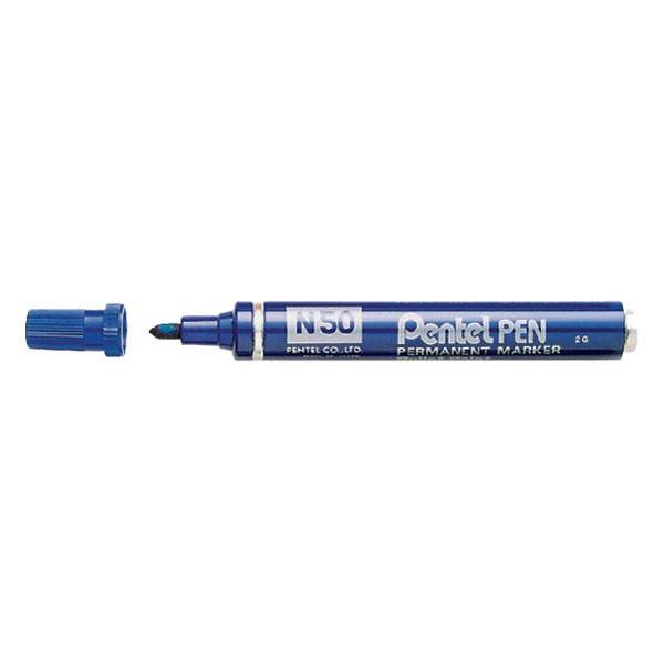 Pentel N50 blue permanent marker N50-C 210084 - 1