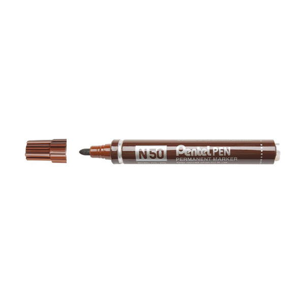 Pentel N50 brown permanent marker N50-EE 210327 - 1