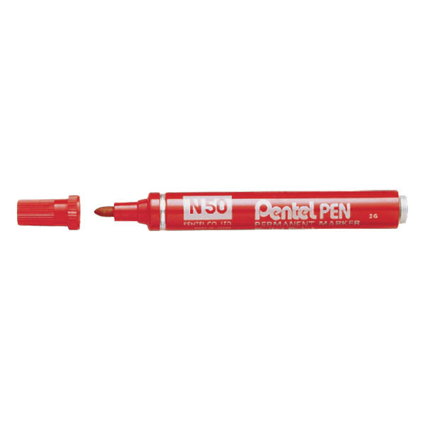 Pentel N50 red permanent marker N50-B 210086 - 1