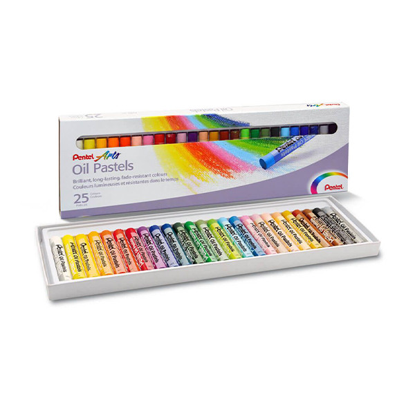 Oil pastel set | Pentel PHN4 | 25-pack 246439 - 1