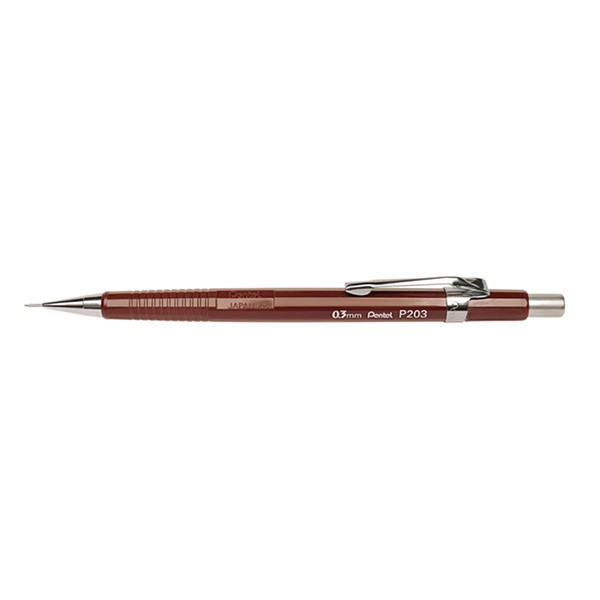 Pentel P203 brown mechanical pencil, 0.3mm 210347 - 1