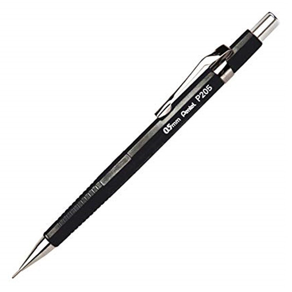Pentel P205 black mechanical pencil, 0.5mm 152042 P205-A 210017 - 1