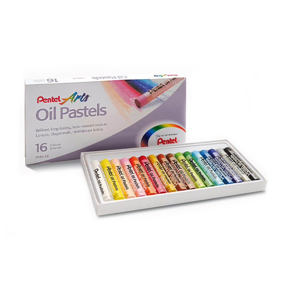 Pentel PHN4 oil pastel crayons (16-pack) 004212 246438 - 1