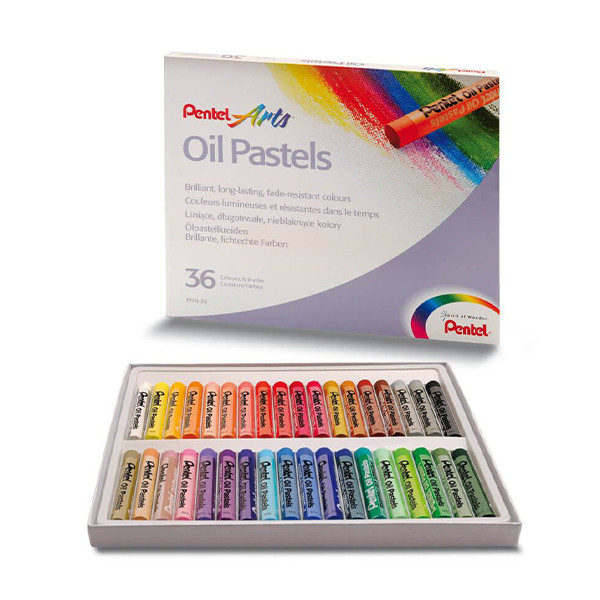 Pentel PHN4 oil pastel crayons (36-pack) 013831 246440 - 1