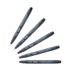 Pentel Pointliner S20P black fineliner, 0.5mm - 0.8mm (5-pack)